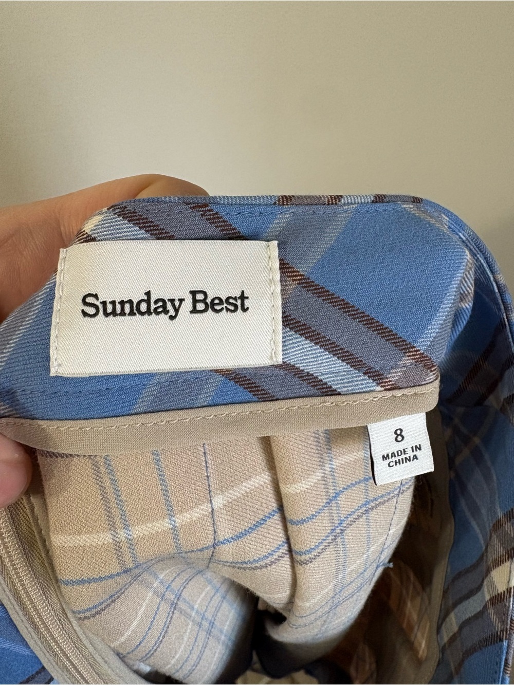 BNWT ARITZIA Pleated mini skirt Mixed Plaid Womens 8 School Girl Preppy Academia - Picture 3 of 6